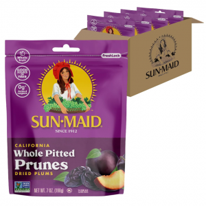 Sun-Maid California Sun-Dried Whole Pitted Prunes - (4 Pack) 7 oz Resealable Bag @ Amazon