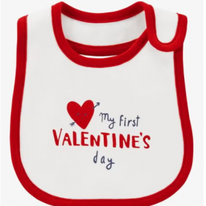 Baby My First Valentine's Day Teething Bib