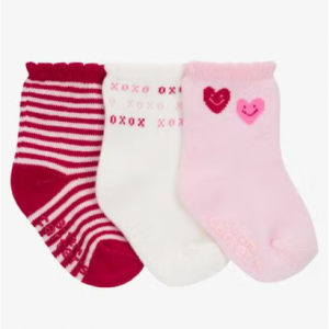 Baby Valentine's Day 3-Pack Socks