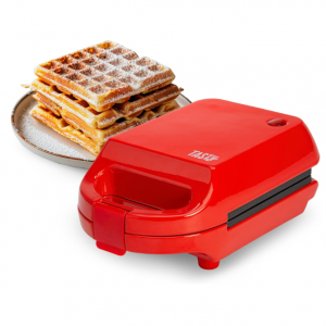 Tasty Mini Nonstick Waffle Maker, 600W, Red @ Amazon