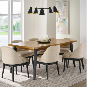 Better Homes & Gardens Nola Extendable Dining Table Light Honey Wood Finish @ Walmart