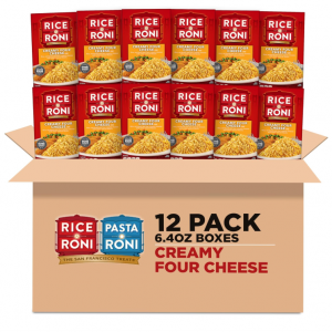 Rice-A-Roni Creamy Four Cheese -12 Pack, 6.4 Ounce (Pack of 12) @ Amazon