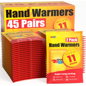 Hand Warmers - Up to 11 Hours of Heat, 45 Pairs @ Amazon