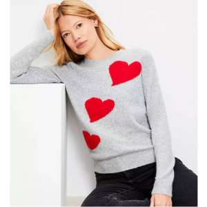 LOFT Heart Sweater