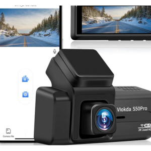 $19 off 2K Front Dash Cam with Built-in WiFi @OverHalfSale.com