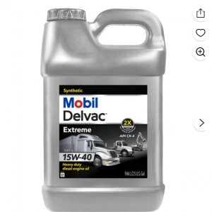 10% off Mobil Delvac Extreme Heavy Duty Full Synthetic Diesel Engine Oil 15W-40, 2.5 Gal @Walmart