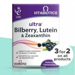 Vitabiotics 强效越橘、叶黄素和玉米黄质 30 粒