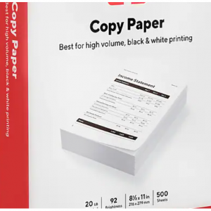 37% off TRU RED™ 8.5" x 11" Copy Paper, 20 lbs., 92 Brightness, 500 Sheets/Ream @Staples