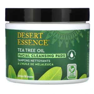 Desert Essence, Facial Cleansing Pads, Tea Tree Oil, 50 Pads
