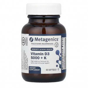 Metagenics, Vitamin D3 5,000 + K, 60 Softgels