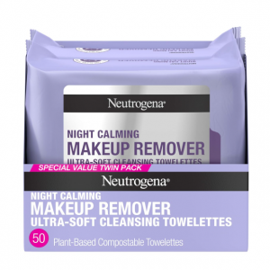 Neutrogena Night Calming Makeup Remover Face Wipes 50 Count (2 Packs of 25) @ Amazon