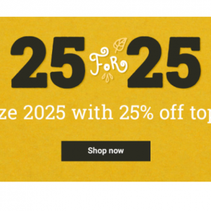 25% Off Top Brands for 2025 @ Vitacost 