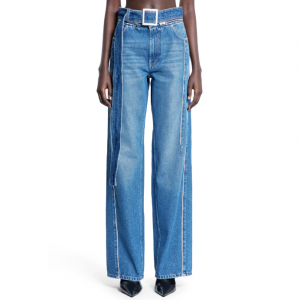 jean paul gaultier 腰带牛仔裤