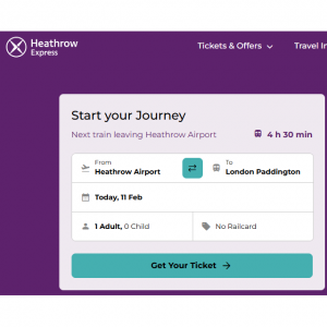 Travel for just £10 with the Advance Discounted Single tickets @ Heathrow Express