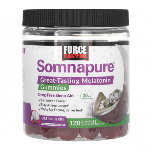 Force Factor, Somnapure®,美味褪黑荷尔蒙软糖,香甜浆果味,10 毫克,120 粒软糖(每粒软糖 5 毫克)