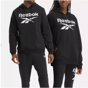 Reebok Men's Reebok Identity Fleece Stacked Logo Pullover Hoodie