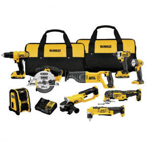 DEWALT 20V MAX Power Tool Combo Kit, 9-Tool Cordless Power Tool Set with 2 Batteries and Charger