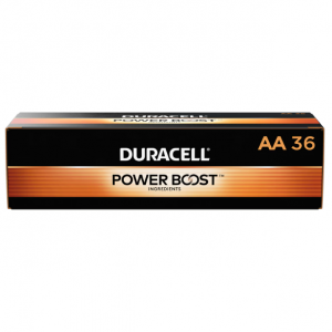 Duracell Coppertop AA Alkaline Battery, 36/Pack (MN15P36)
