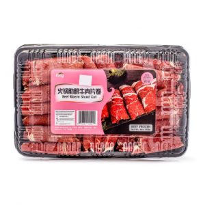 火锅肋眼牛肉片 牛肉卷 冷冻 1 磅