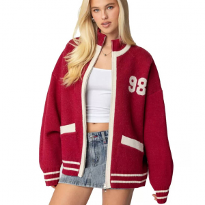 Edikted 98 Varsity 女士针织开衫