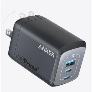 Anker Prime 100W GaN 壁式充电器（3 端口）