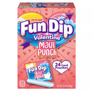 LIK-M-AID 情人节趣味蘸酱纸盒 - 10.32oz/24小袋