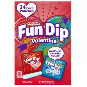 LIK-M-AID 情人节趣味蘸酱纸盒 - 10.32oz/24小袋