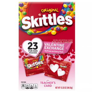 Skittles 情人节巧克力豆套装 - 12.33oz/23小袋