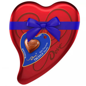 Dove 情人节牛奶巧克力松露心形礼盒 - 2.72oz