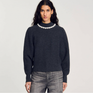 Sandro Paris Ribbed 羊毛針織衫