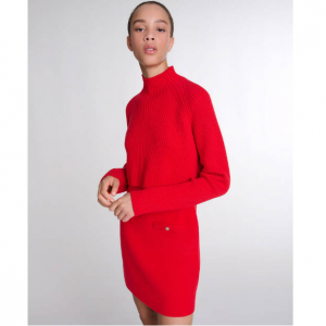 Maje Knit 2-in-1 short dress