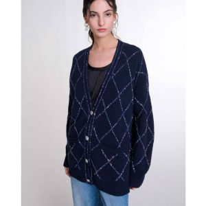 Maje Longline wool cardigan