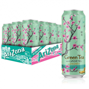 AriZona Green Tea with Ginseng and Honey - Big Can, 22 Fl Oz (Pack of 12) @ Amazon