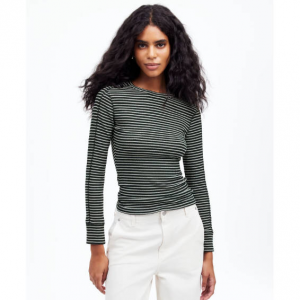 Madewell Ribbed Crewneck Long-Sleeve Tee