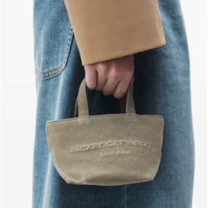 ALEXANDER WANG mini Punch logo-embossed leather tote bag 托特包