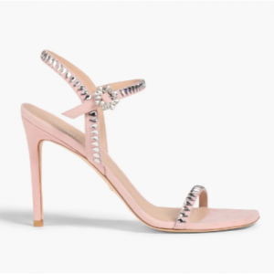 70% Off Stuart Weitzman Gem Cut 100 Embellished Suede Sandals @ THE OUTNET APAC