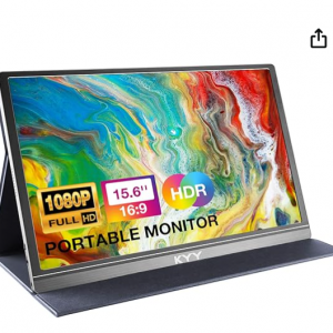 Extra $10 off KYY Portable Monitor 15.6inch 1080P FHD USB-C @Amazon