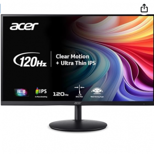 Acer SH242Y G0bih 23.8" IPS Full HD Ultra-Thin Gaming Office Monitor for $99.99 @Amazon