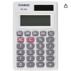 57% off Casio HS-4G, Elementary/Secondary Standard Function Calculator @Amazon