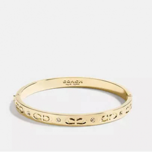 Coach Signature Hinged 手镯