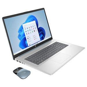HP 17.3" Intel 4GB RAM 128GB 笔记本电脑配备 Office 365 和鼠标