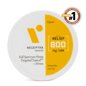 Receptra 严重缓解 + 山金车针对性外用 - 800 毫克(2.5 oz)CBD