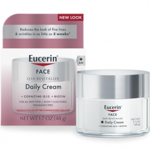 Eucerin Q10 Anti-Wrinkle Face Cream 1.7oz, Fragrance Free @ Amazon 