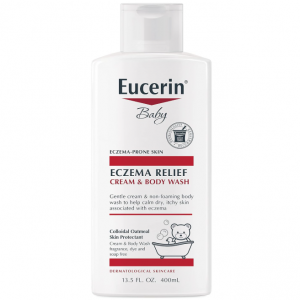 Eucerin Baby Eczema Relief Cream Body Wash Fragrance Free, 13.5 Fl Oz Bottle @ Amazon