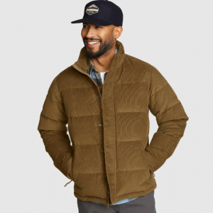 Eddie Bauer Cabin Corduroy 男士羽绒夹克
