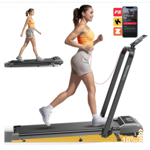 Walking Pad Treadmill with Incline, 2 in 1 Foldable Treadmills