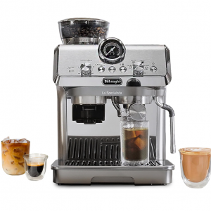 De'Longhi La Specialista Arte Evo 浓缩咖啡机带冷萃咖啡、手动奶泡器、咖啡师套件