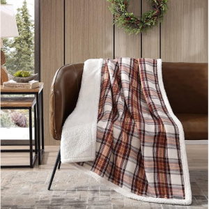 Eddie Bauer - Blanket, Super Soft Reversible Sherpa & Brushed Fleece Bedding, Throw Blankets