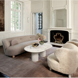 Leonne 90" 灰色毛圈沙发