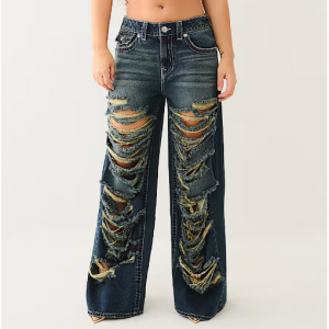True Religion Jessie Super Destroyed Baggy Jean 破洞牛仔裤